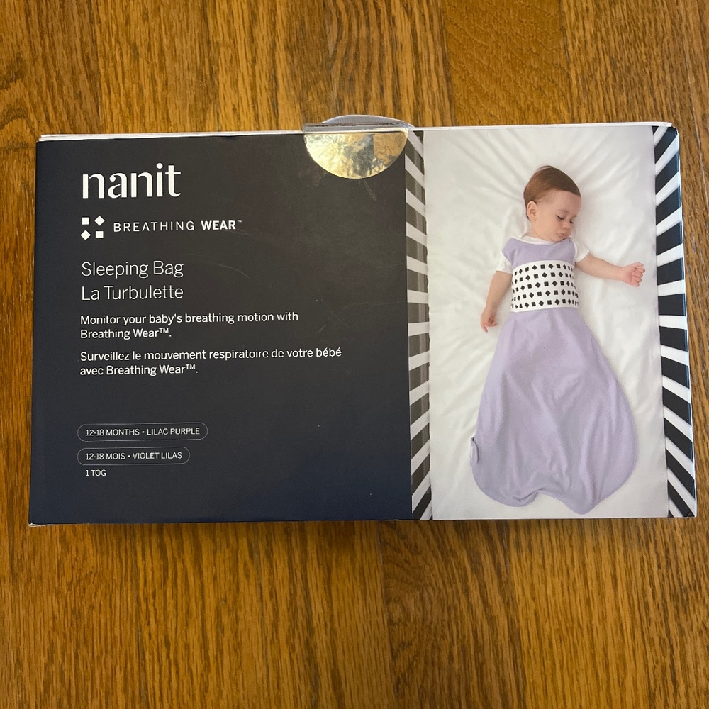 Nanit breathing wear sleeping bag sleep sack 12 - 18 months